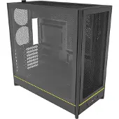 Montech HS01, Midi Tower, PC, Schwarz, ATX, micro ATX, Mini-ITX, 17,5 cm, 42 cm