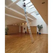 Günzburger Steigtechnik Günzburger Aluminium-Schiebeleiter 2-teilig ohne Traverse 2x24 Sprossen
