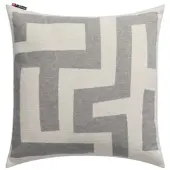 David Fussenegger Kissenhülle Silvretta 'Labyrinth' 50 x 50 cm Grau