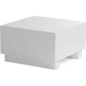 Wohnling Couchtisch MONOBLOC 60x60x35cm Weiß Hochglanz Quadratisch Design