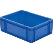 LA-KA-PE Transport-Stapelkasten B400xT300xH145 mm gelb, geschlossen ohne Griffloch