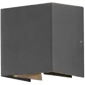Konstsmide Cremona High Power LED Wandleuchte - anthrazitfarben lackiertes Aluminium, klares Acrylglas, individuell verstellbarer Lichtsaustritt; 7959-370