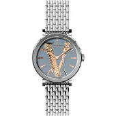 Versace Virtus Damenuhr silber grau