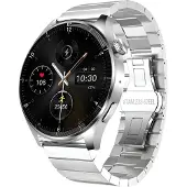 Forever Grand SW-710 Smartwatch für Herren, 1,45", Silber, Fitness Tracker, Puls, Gehärtetes Glas, IP67 Wasserdicht, 100 Sportmodi, 2 Gurte inklusive