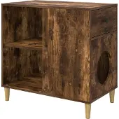 Syfax Katzenhaus Geräucherte Eiche 72 x 42,5 x 70 cm Holzwerkstoff