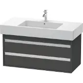 Duravit Waschtischunterschrank Ketho 100x45,5cm, graph ma, 2 Schubk., wandhängend