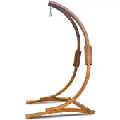 Rijoka Holzständer Hängesessel – 120kg Belastung – 120x120x210cm