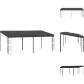 vidaXL Wand-Pavillon 3x6 m Anthrazit Stoff - Pavillons & Partyzelte