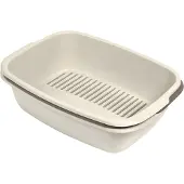 Nobby Katzentoilette mit Sieb Miso sand/moka