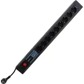 REV Steckdosenleiste Supraguard 9 fach Schalter ÜSS+NF ant-sw