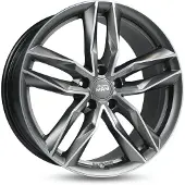 Mam 18 Zoll MAM RS3 5x114,3 ET45 Alufelgen MATT PALLADIUM FRONT POLISH