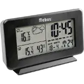 Mebus Funk-Wetterstation 4x13x8cm kabellos schwarz