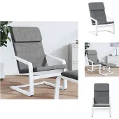 vidaXL Relaxsessel Dunkelgrau Stoff - Sessel