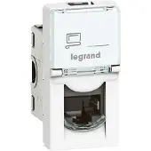 Legrand MOSAIC Einzel-Computerbuchse RJ45 Cat.6 UTP weiß 076561