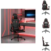 vidaXL Gaming-Stuhl Schwarz und Weinrot Kunstleder - Gaming-Sessel