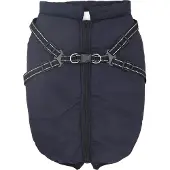 vidaXL Hundemantel Marineblau L52 Fleece und Polyester