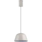 TRIO Leuchten Hängelampe Tova, dimmbar, alu / grau / zink, für Wohn- / Esszimmer, Metall, Modern, Pendelleuchte