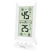 Techno Line WS 9129, Weiß, Indoor humidity, Innen-Thermometer, Thermometer, Hygrometer, Thermometer, LCD, Akku