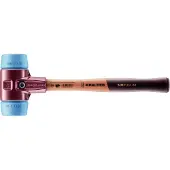 HALDER SIMPLEX Schonhammer Ø 60 mm TPE-soft blau mit Tempergussgehäuse