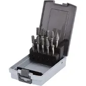 Ks Tools HM Frässtift-Satz, Kunststoffkassette, 10-tlg - 515.3220