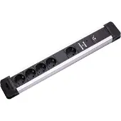 Bachmann CONNECTUS Steckdosenleiste, 4+1x Schutzkontakt, Master & Slave, Kunststoff, 2 m