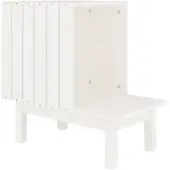 Syfax Katzenhaus Weiß 60x36x60 cm Massivholz Kiefer