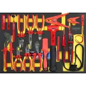 Ks Tools ERGOTORQUE VDE Zangen-Satz in Schaumstoffeinlage, 17-tlg, 117.6117