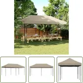 The Living Store Partyzelt Faltbar Pop-Up Taupe 580x292x315 cm