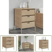The Living Store Gartenschrank Beige 55x59x80 cm Poly Rattan