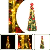 The Living Store Pop-Up-Weihnachtsbaum Künstlich 150 LEDs Grün 180 cm