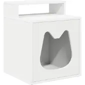 Syfax Katzenhaus Weiß 42,5 x 40 x 53,5 cm Holzwerkstoff