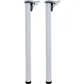 Mendler 2er-Set Tischbein MCW-H34, für Schreibtisch Esstischfuß Tischgestell, klappbar 72cm weiß