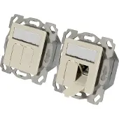 EFB Elektronik ET-25133.1V1, 2 x RJ-45, 6a, Weiß