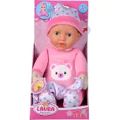 Simba 105140002 - Laura Nachtlicht, Weichkörperpuppe mit Licht und Melodie