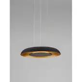 Nova Luce LED Pendelleuchte Epos dimmbar 24W CCT warm-/neutralweiss 2700/3000/4000K Schwarz Gold Aluminium Ø40cm 9345712