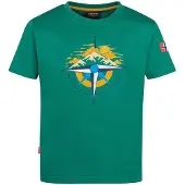 TROLLKIDS T-Shirt Trondheim (GOTS) in jungle green | Gr.: 110