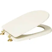 5five Simply Smart Toilettendeckel Duo, Klobrille, Klodeckel, Toilettensitz, HDF, Beige, 200165A