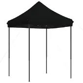 Syfax Party-Zelt Schwarz 200 x 200 x 306 cm Oxford-Stoff