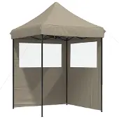 vidaXL Partyzelt 200 x 200 x 306 cm Taupe Oxford-Stoff