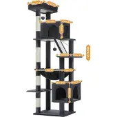 OEM Katzenbaum, mehrstufiges Design, Kratzpfosten enthalten, AMT0281DGY, XL-b