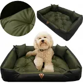 EDANTI Hundebett Katzenbett 130x105 Cm Hundekissen Hundesofa Hundekorb Hundecouch Sofa Grün