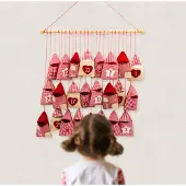 Wurm Roter Adventskalender zum Selbstbefüllen