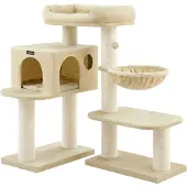 Eco Max Kratzbaum mit dickem Stamm, 107 cm, beige