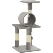 Syfax Katzen-Kratzbaum Sisal 65 cm Grau
