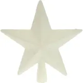 Spetebo Weihnachtsbaum Spitze 19 cm - Farbe: Weiß