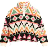 Superdry für Damen. W2012348A Supersoftes mehrfarbiges Fleece (L), Lässig, Polyester, Langarm