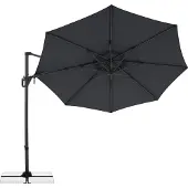 Doppler , Sonnenschirm / Ampelschirm "LIFE 310 Side", anthrazit, Ø 310 cm