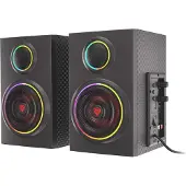 Genesis Helium 300 BT, 2.0 Kanäle, 24 W, PC/Laptop, Schwarz, Holz, Drehregler