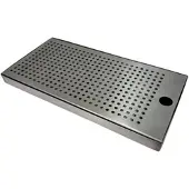BieTal Theken Tropfschale Tropfblech Tropfkasten Edelstahl 30x15x2cm - 2-teilig