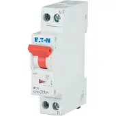 Eaton 263280 Leitungsschutzschalter, 10 A, 1p+N, Charakteristik: C PLN6-C10/1N-DE - 12 Stück